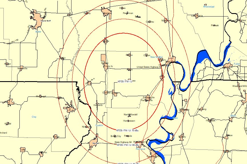 Coverage for KRQN-FM